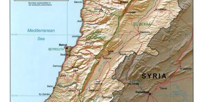 Kort af Líbanon landslaginu